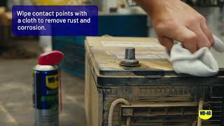 How To Clean An Industrial Battery  WD40 Specialist® Contact Cleaner [upl. by Breeze]