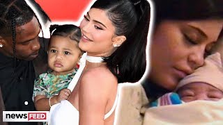 Kylie Jenner amp Travis Scott Share BTS Video of Stormis Birth amp Stormi Makes Red Carpet Debut [upl. by Ilarin]