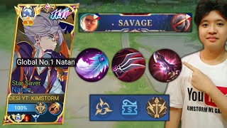 FINALLY REVEALED NATAN BEST BUILD AND EMBLEM Global Natan Tutorial🔥 [upl. by Aggappora343]