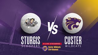 Sturgis Scoopers vs Custer Wildcats VB [upl. by Saerdna]