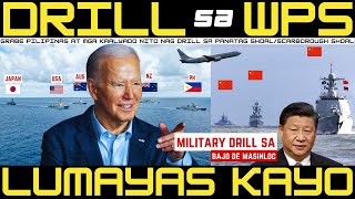 CHINA PINALAYAS MILITARY DRILL NG AMERIKA AT PINAS SA BAJO DE MASINLOC US BUNKER BUSTER ANG LAKAS [upl. by Akirret]