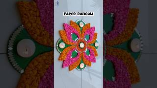 Portable Paper Rangoli  Ep2 of Atrangi Rangoli Rangoli diy diwali festival [upl. by Ronoc]