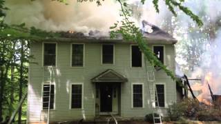 Golden Retriever rescued from 2alarm fire in Chester County [upl. by Douville]