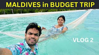 MALDIVES TRAVEL GUIDE VLOG  Maldives Travel Cost from India  Beach Villa Tour Food amp More Ep 2 [upl. by Anawed741]