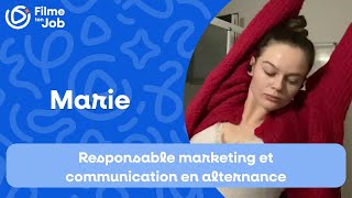 Marie responsable marketing et communication en alternance [upl. by Sekoorb]