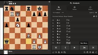 Playing the CaroKann wont stop Mikhail Tal from sacrificing pieces chess [upl. by Gusty]