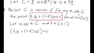 EXAMPLE Proving that a set is convex [upl. by Siroved]