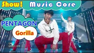 HOT PENTAGON  Gorilla 펜타곤  고릴라 Show Music core 20161029 [upl. by Nemzzaj]