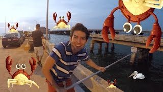 CRABBING OFF OF THE OLD SKYWAY BRIDGE [upl. by Lahsiv582]