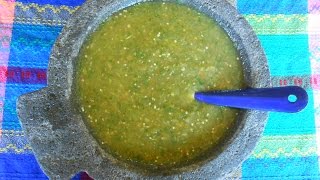 Mexican Salsa Verde Tomatillo Green Salsa  Salsa Verde [upl. by Nonac]