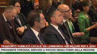 Trasporto pubblico locale da Lombardia 420 milioni per il 2024 [upl. by Gertruda299]