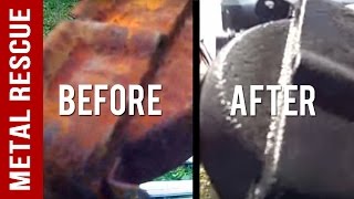 How To Remove Rust from Car Parts  1964 Chevy Impala Headlight [upl. by Limemann]