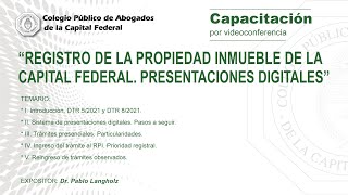 quotRegistro de la Propiedad Inmueble de la Capital Federal Presentaciones digitalesquot [upl. by Paulsen567]