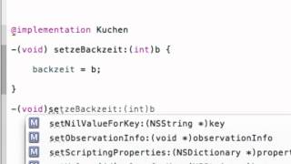 Objective C Tutorial 5 Deutsch  Erklärungen zur Implementation  Full HD [upl. by Attenaj]