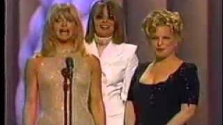 1997 Academy Awards  Bette Midler Goldie Hawn and Diane Keaton Presenting Best Original Song [upl. by Obala]