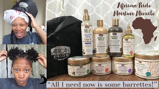 30 Complete African Pride Moisture Miracle Review  NonSuscription CurlBox  Kids Hairstyle [upl. by Ahsiekyt367]