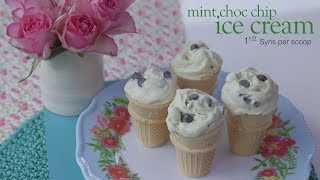 Slimming World mint choc chip ice cream recipe  1½ Syns per scoop [upl. by Joye662]