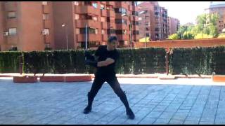 Spanish Montante handling exercise [upl. by O'Mahony97]