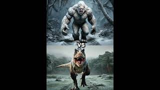 Yeti vs T Rex vs Gaint Creatures Godzilla Wendigo King Kong Werewolf Dainasour mammoth alien [upl. by Oremo]