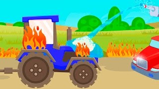 Tracteur Et ses amis  Dessin animé pour petits  Vidéo Éducative de Voitures [upl. by Niletac]