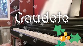 Gaudete  Medieval Carol  Piano [upl. by Theodor]