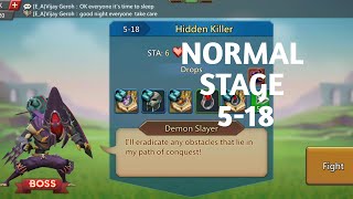 Lords mobile normal stage 518 f2pHidden killer normal stage 518 [upl. by Hyatt]