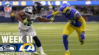 Seattle Seahawks vs Los Angeles Rams  2023 Week 11 Game Highlights [upl. by Derriey]