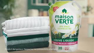 MAISON VERTE Lessive efficace dès 30°C [upl. by Zetnwahs]