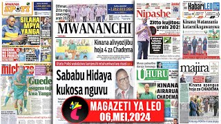 Magazeti ya leo060524UTATA POLISI WADAIWA KUJERUHI MTUHUMIWA KWA RISASISILAHA MPYA YANGAMGUN [upl. by Intyre582]