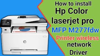 How to download and install HP Color LaserJet Pro MFP M277dw printer wifi driver on windows 2023 [upl. by Clary405]