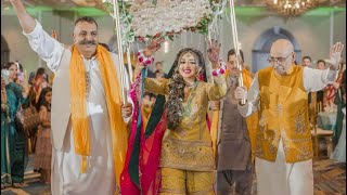 Brides Mehndi Entrance  Eisha amp Zains Wedding  PyaarHaiEZ  Pakistani Shaadi [upl. by Kursh]