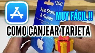 Como canjear una TARJETA de REGALO App Store amp iTunes [upl. by Prosser]