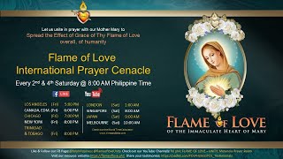 LIVE  Flame of Love International Prayer Cenacle  July 27 2024 [upl. by Karp794]