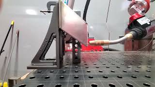 THG Automation Customer CMT Welding with Touch Sensing and Wire Stick Out Setting [upl. by Eusoj]