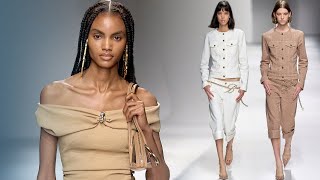 Ангелы и бабочки Blumarine весналето 2024  Бриджи бюстье корсеты и ультракороткие платья [upl. by Aleekat]