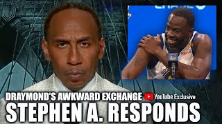 Stephen A addresses Draymond Greens uncomfortable exchange on Media Day  First Take YT Exclusive [upl. by Littman]