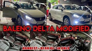 Baleno Delta Modified 2024✅ Maruti Baleno Modification✅ Baleno Rear Ac working 2024 ✅ Baleno 2024 [upl. by Nirret167]