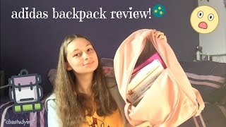 adidas backpack review I cbastudying [upl. by Eeruhs]