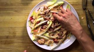 Endive quotHandquot Salad  20 Second Recipes  WildFoodsCEOcom [upl. by Auberon482]