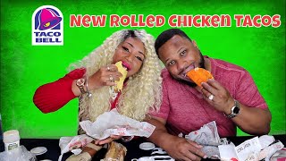 New Taco Bell Rolled Chicken Tacos and Doritos Locos Tacos [upl. by Trauts840]