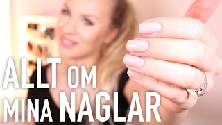 Allt om mina naglar  favoritlack min nagelrutin starkare naglar [upl. by Hamlet]