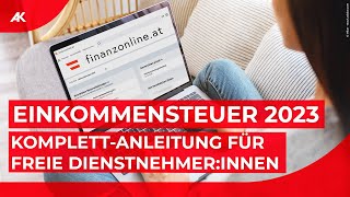 FinanzOnline Einkommensteuererklärung 202324 in Österreich  KomplettAnleitung [upl. by Ogg]