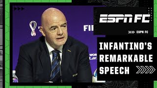 Gianni Infantino’s speech FIFA president lashes out at Europe on the eve of World Cup  ESPN FC [upl. by Cassondra]