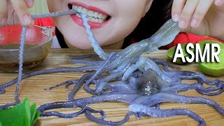 ASMR Mukbang eating Alive octopus exotic food eating sounds Part 04 먹방  LINHASMR [upl. by Netnerb]