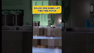 solusi jika kabel lift tiba tiba putus solusi viralshort faktaunikdunia faktamenarik [upl. by Sirrep604]