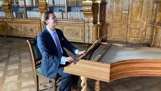 Scarlatti  Sonata K1 in d minor on harpsichord [upl. by Areit]