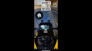 SUZUKI V STROM SX TOP SPEED 😱 vstromsx vstrom250topspeed suzukivstrom250 whatsappstatus [upl. by Lion553]