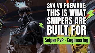 Arena PvP SWTOR 3 vs 4 with Heals  Sniper  Engineering  PvP 75 [upl. by Wilde]