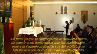 Admisión de un novicio de la Congregación del Oratorio de San Felipe Neri de Getafe [upl. by Vincents286]