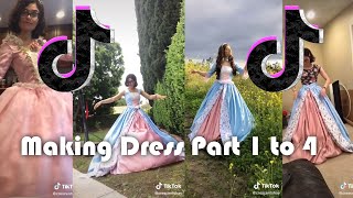 TikTok Making Dress part 1 tot 4  Crescentshay  Compilation 2021 [upl. by Eulaliah]